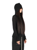 RP Cropped Hooded Rib Ls T