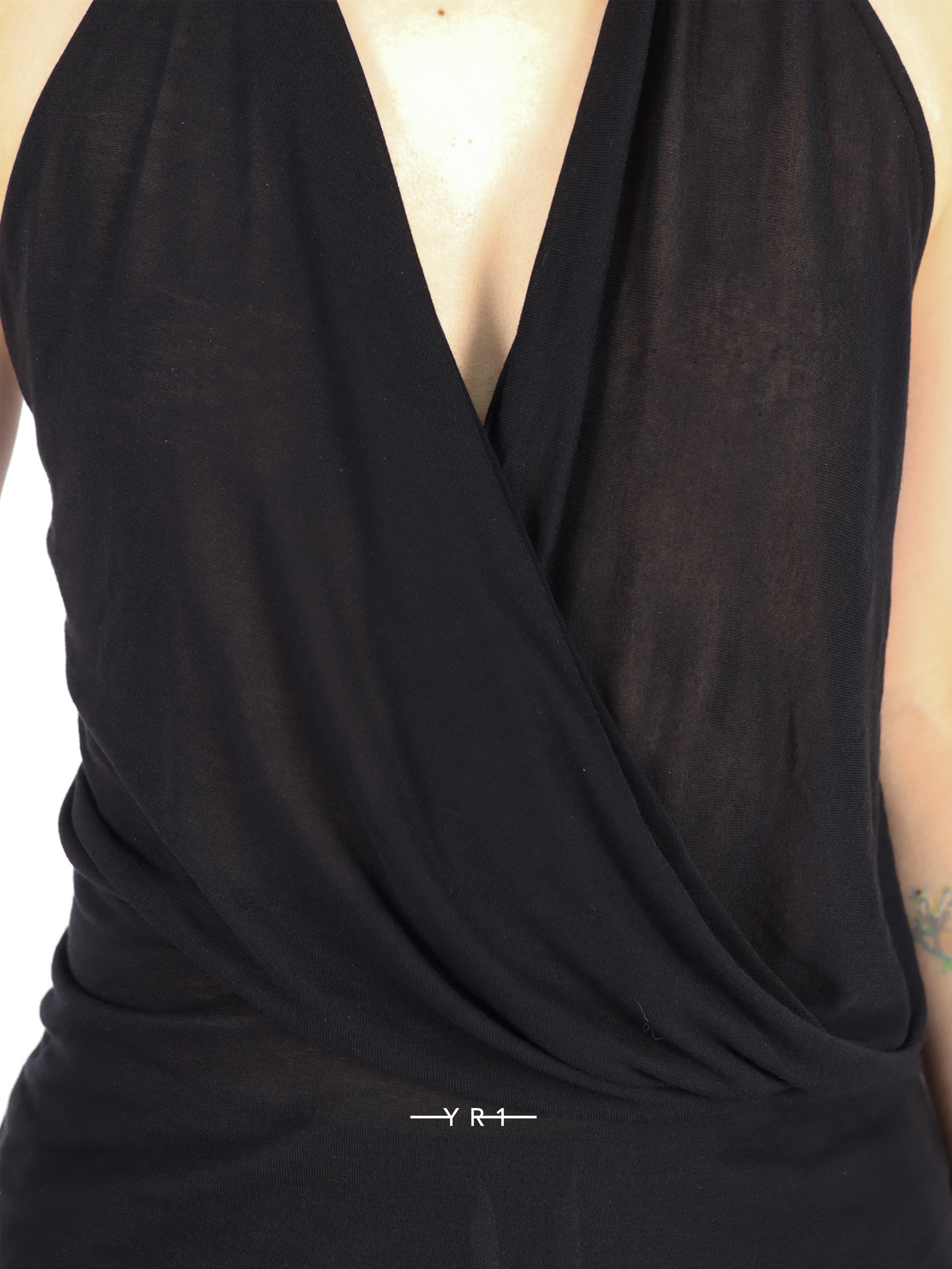 RP Draped Top-Blk