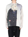 Beige Cindy Sherman Printed Shirt-Shirt-4404