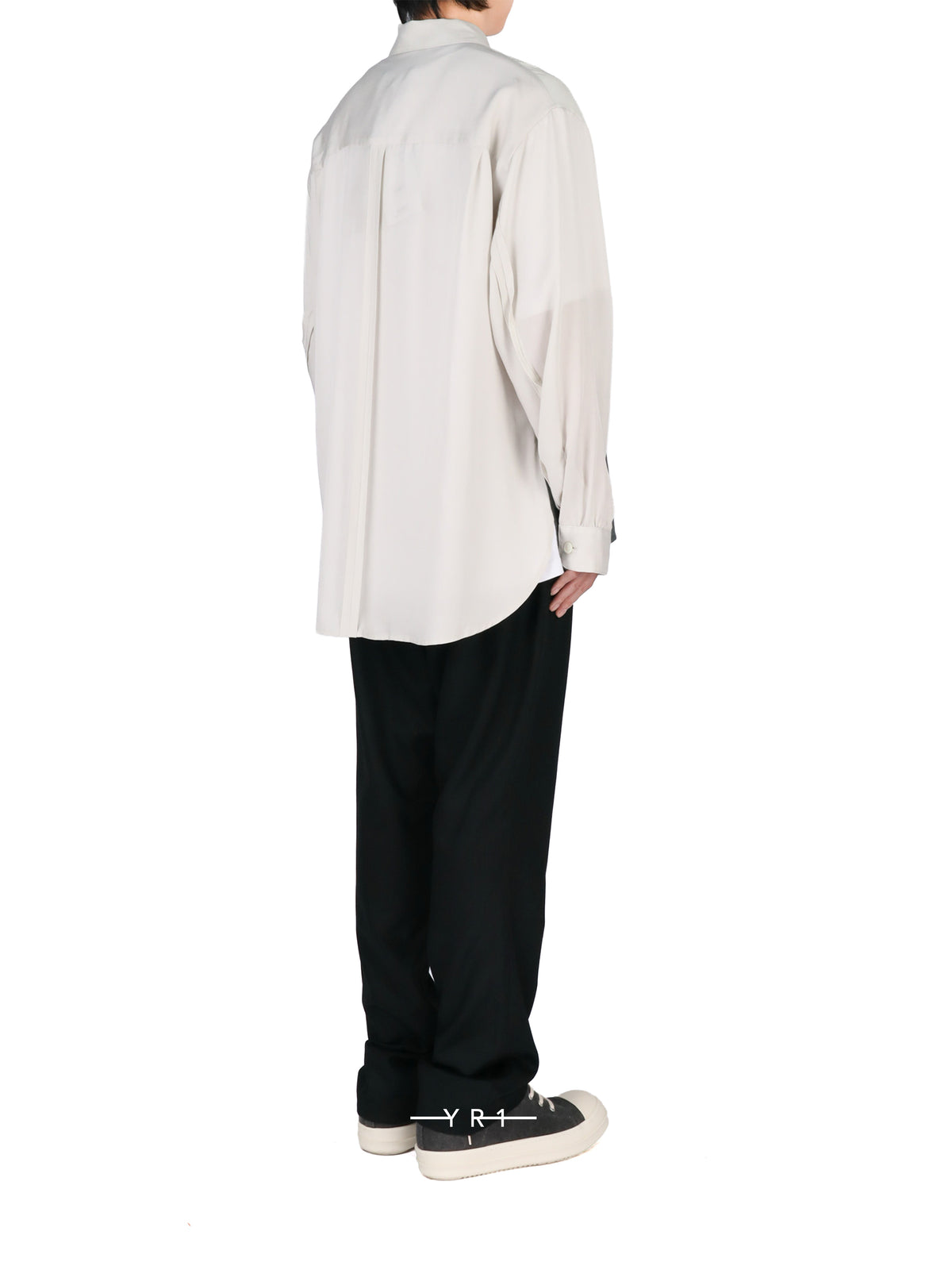 Beige Cindy Sherman Printed Shirt-Shirt-4404