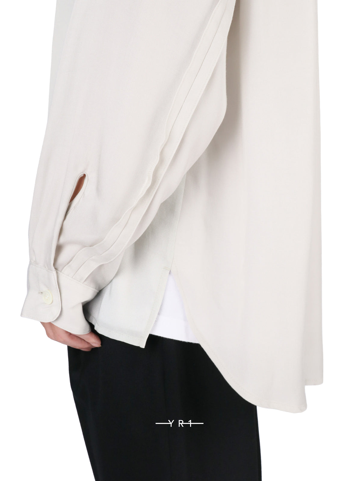Beige Cindy Sherman Printed Shirt-Shirt-4404