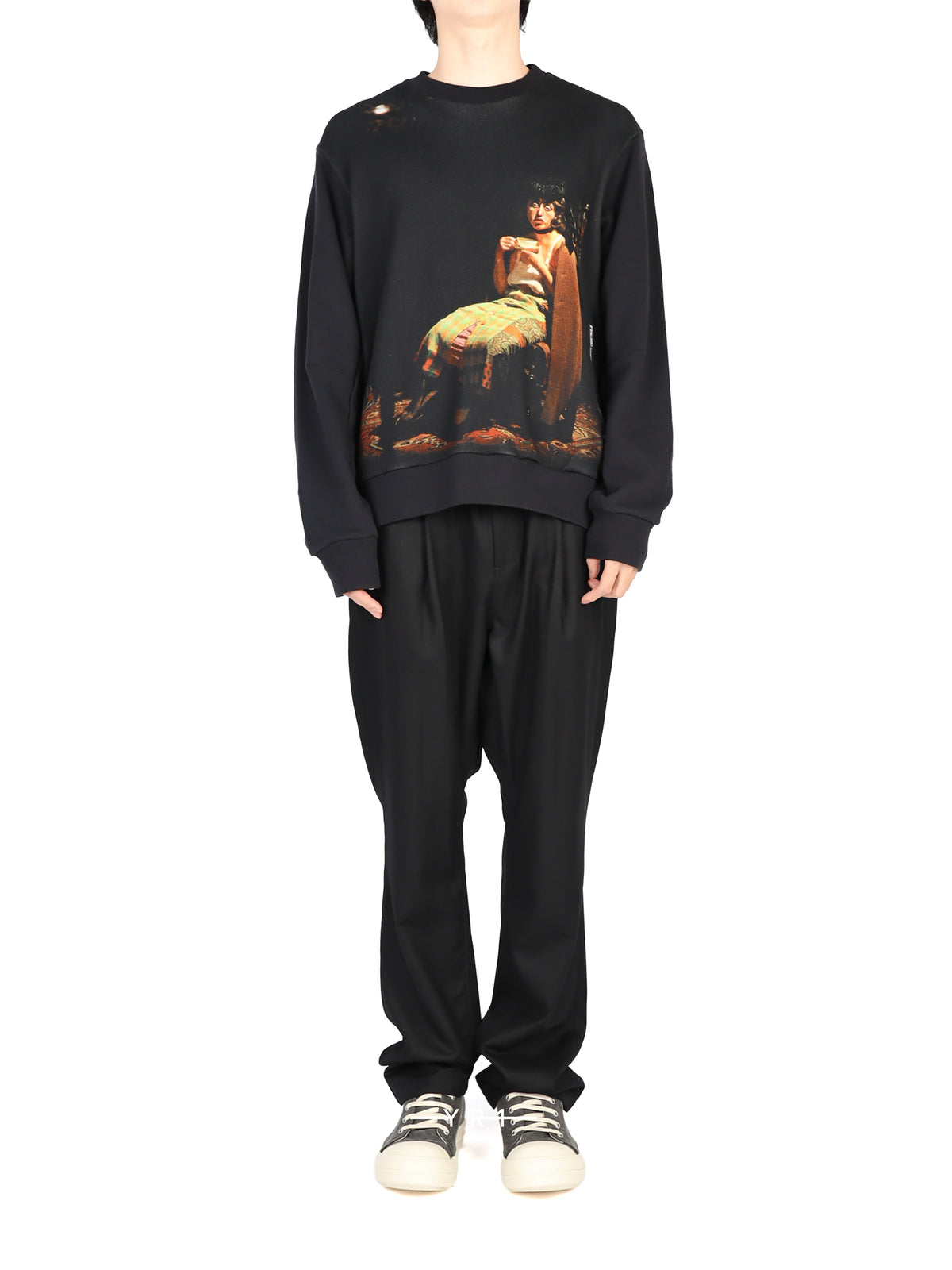 Cindy Sherman Portrait Print Sweatshirt-Sweatshirt-4807