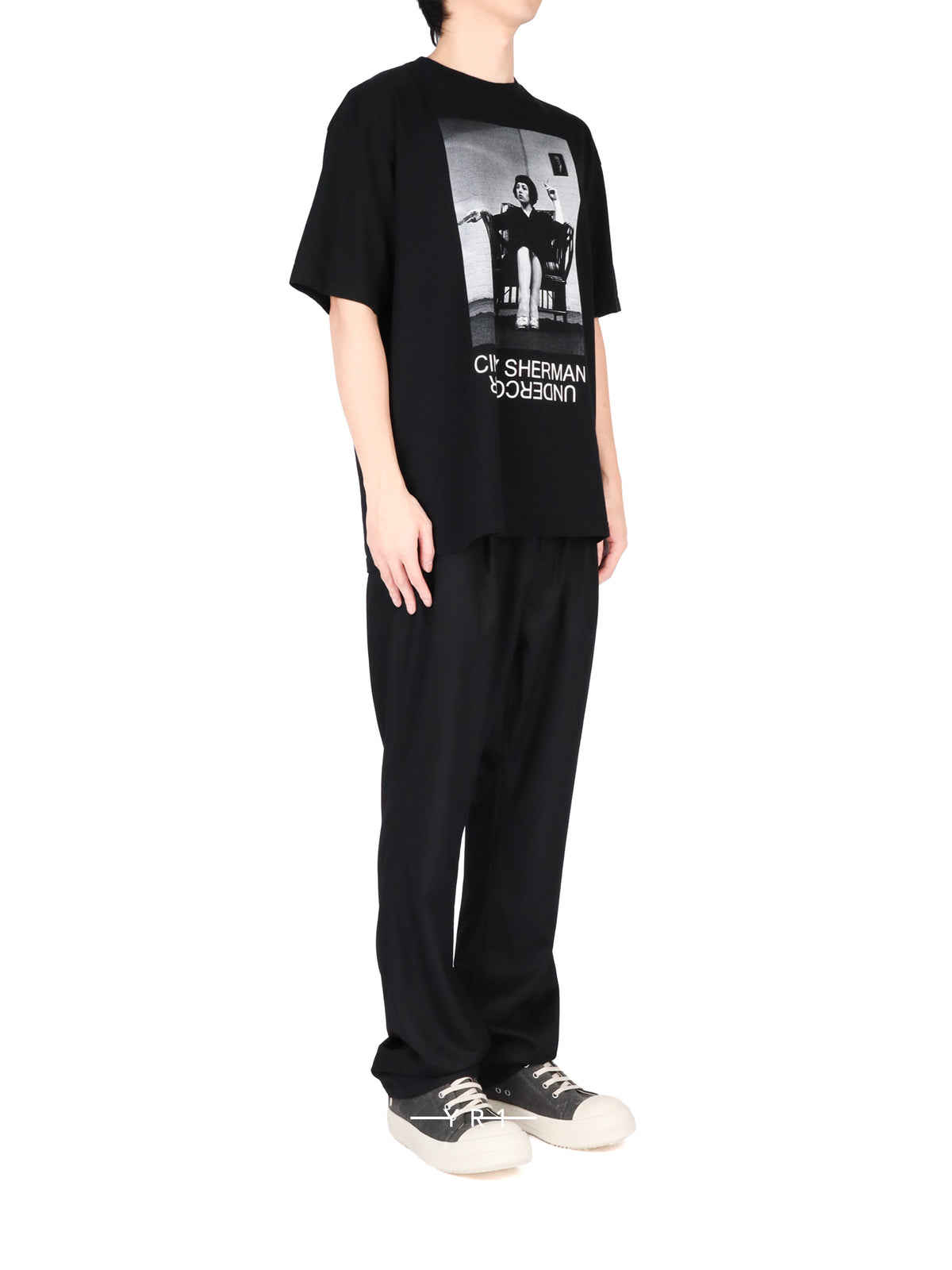 Cindy Sherman Black-and-White Portrait Print Short-Sleeve-T-Shirt-4814-1