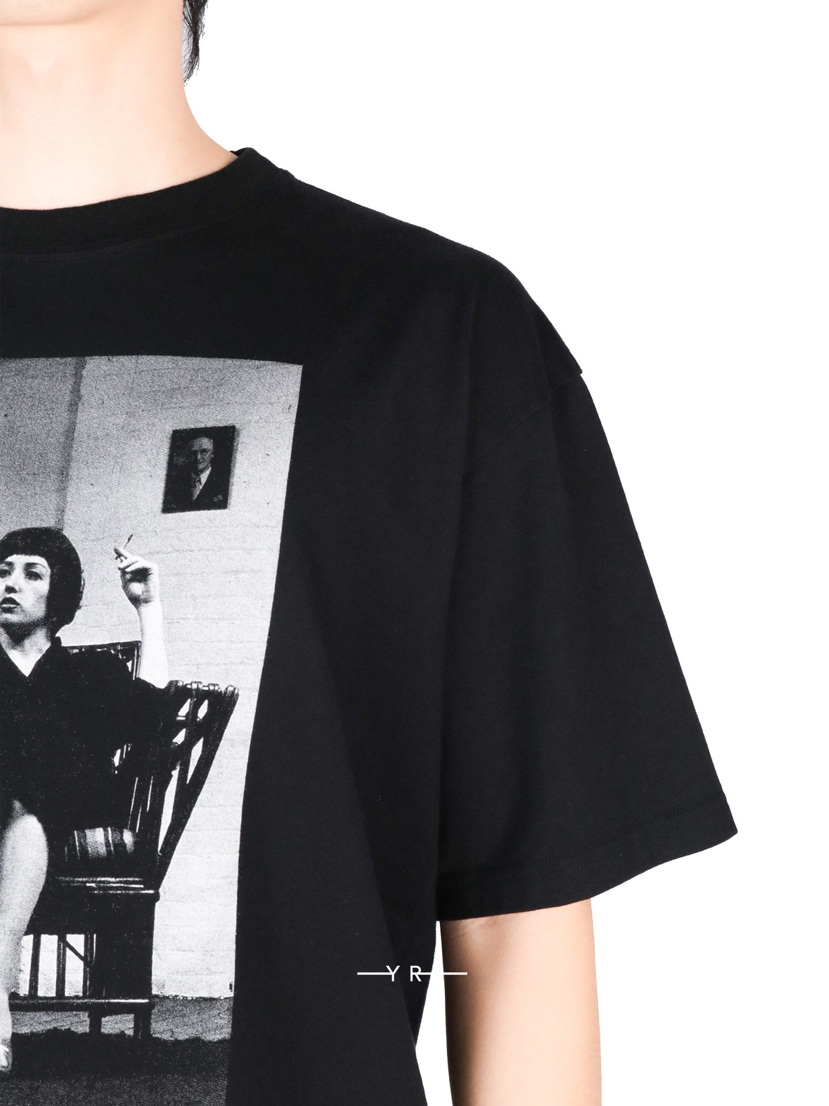 Cindy Sherman Black-and-White Portrait Print Short-Sleeve-T-Shirt-4814-1