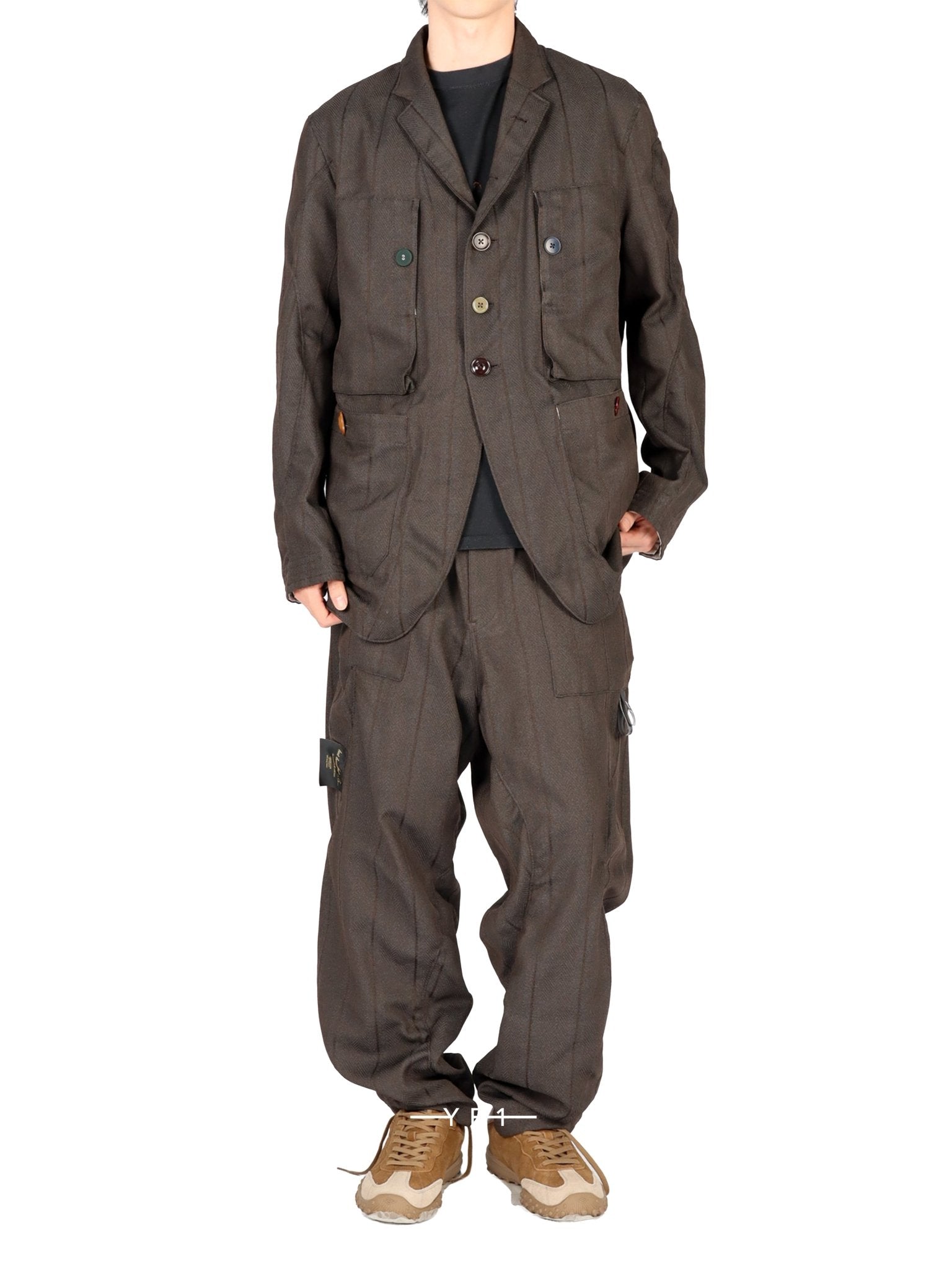 UNDERCOVER Suit Jacket Black SS26 | Multi-Color Button Detail – YR1