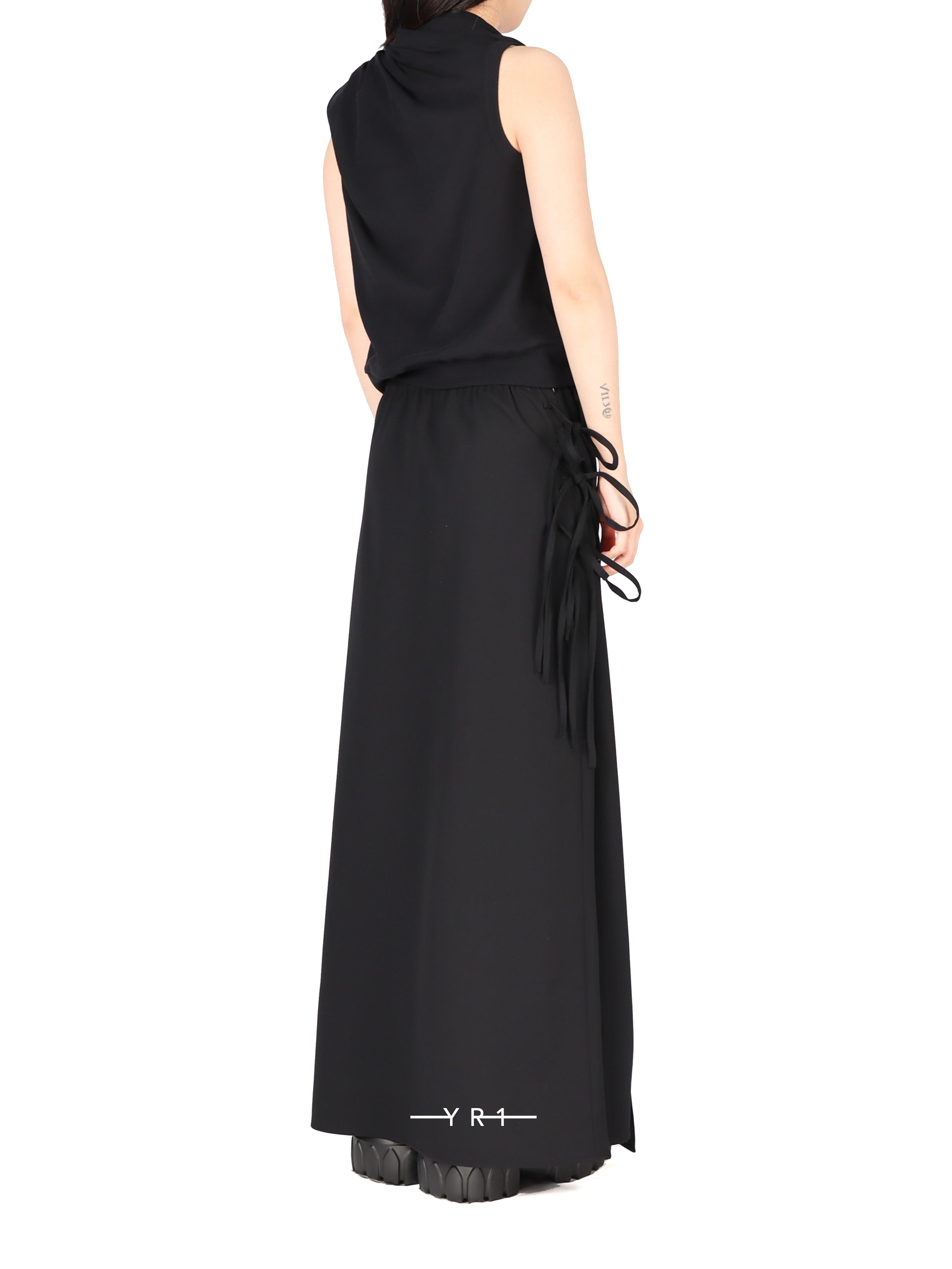 M-Drape Tie Sleeveless T B