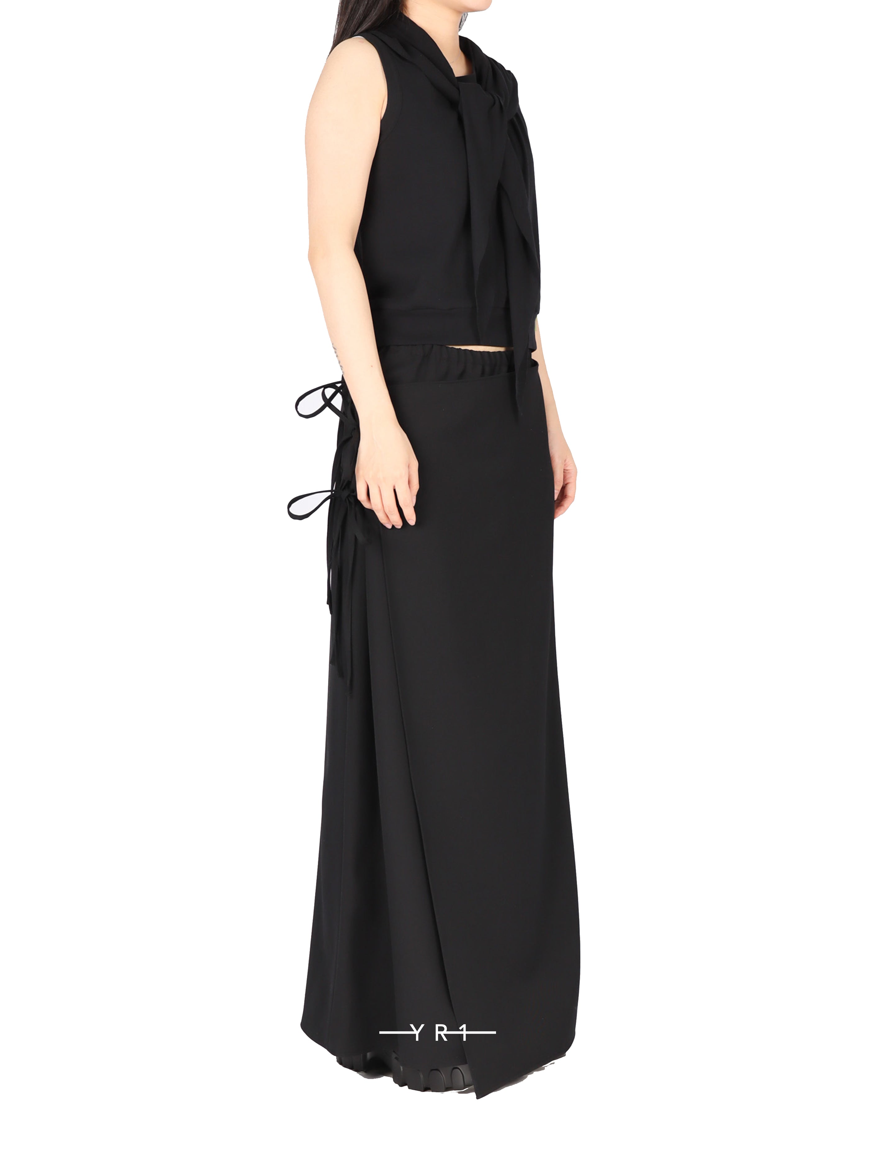 M-Drape Tie Sleeveless T B