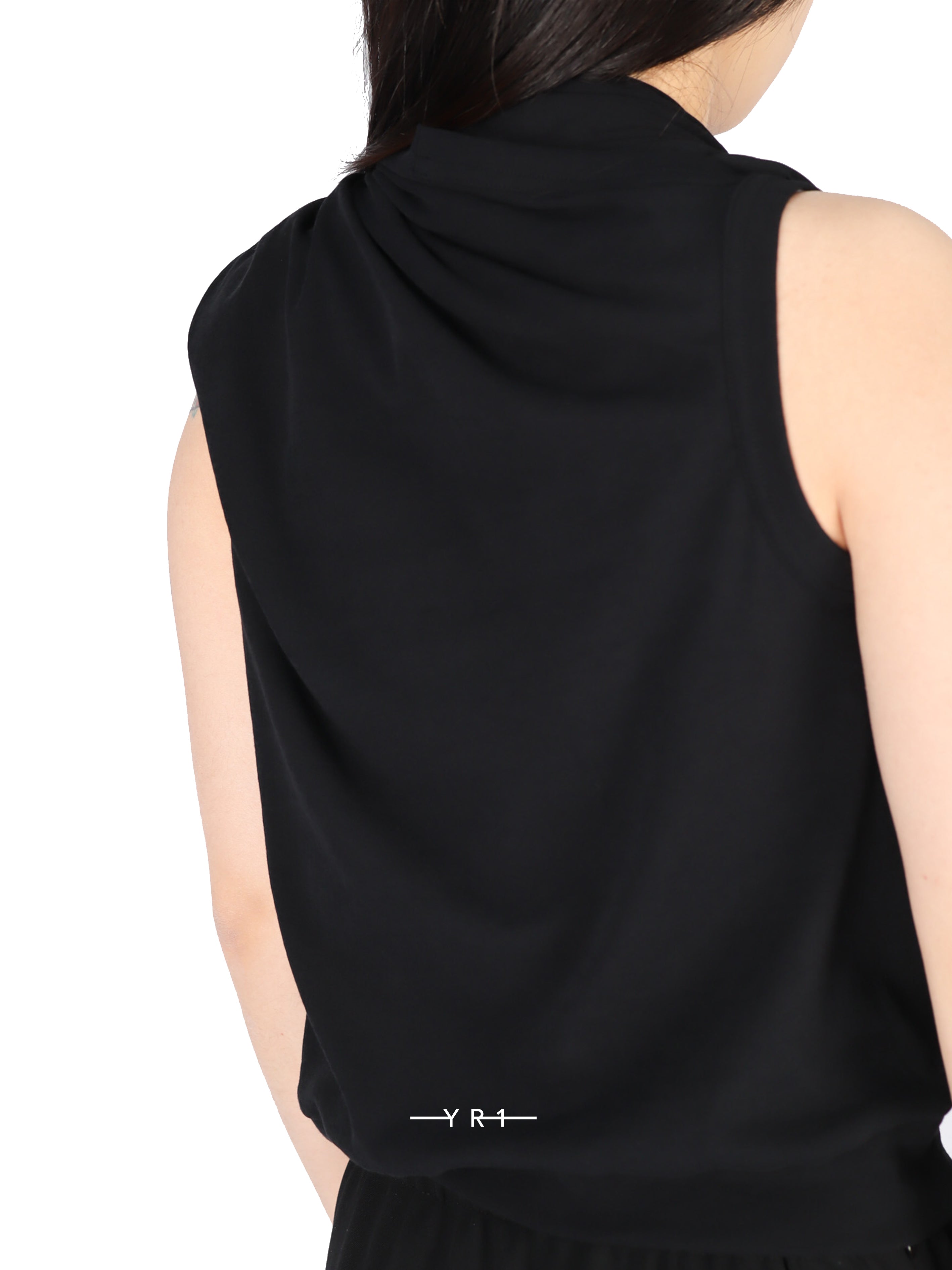 M-Drape Tie Sleeveless T B